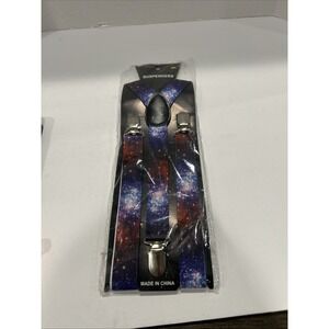 HIPSTER Adjustable Elastic SUSPENDERS Northern lights/SEALED/NEW!